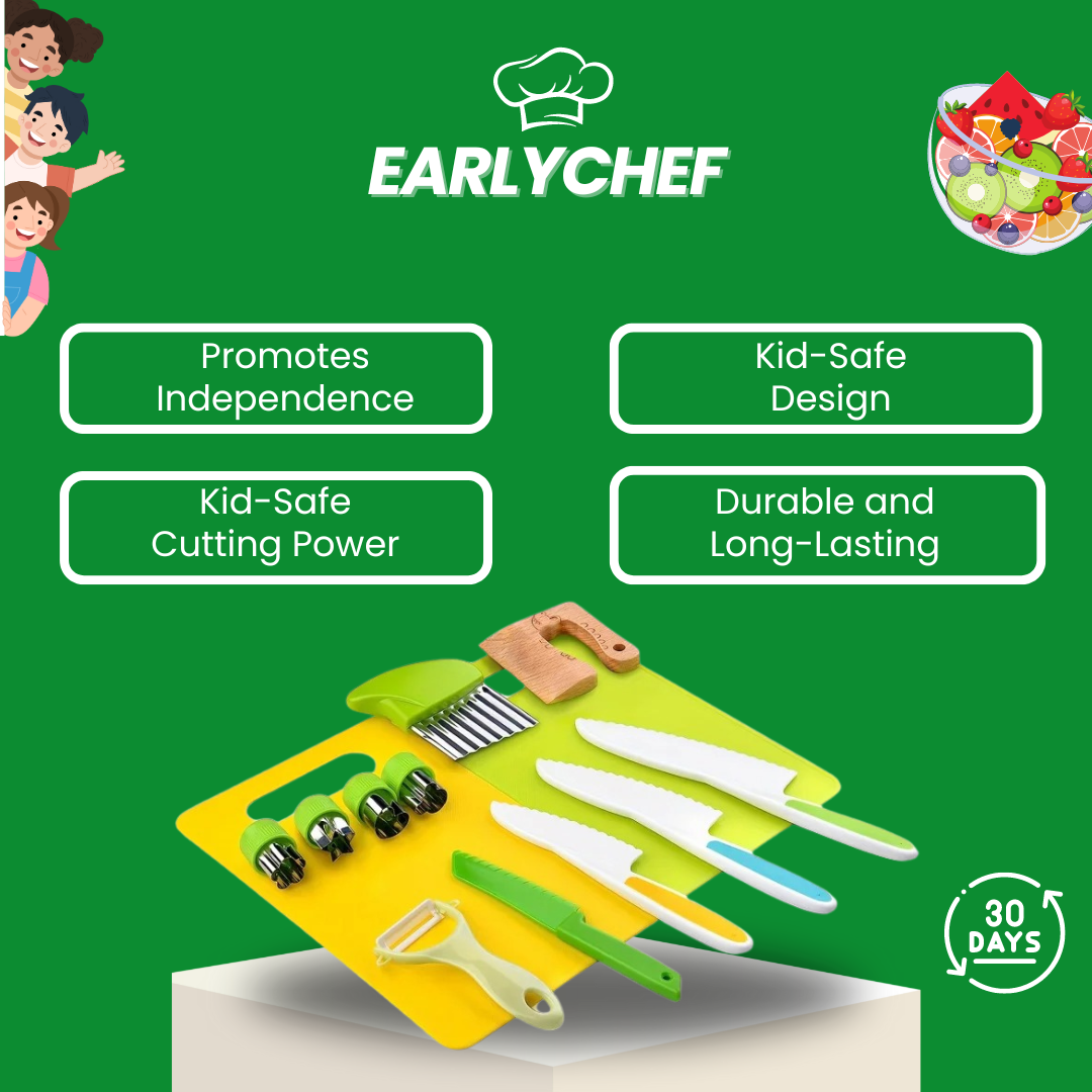 EarlyChef Children-Safe Kitchen Set